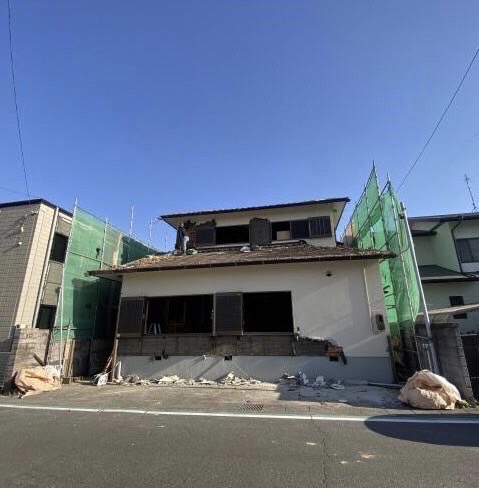 家が建っている土地から